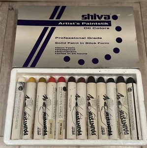 Shiva Artist’s Paintstik Set 12 Oil Colors Professional Grade SEALED BRAND NEW - Picture 1 of 5