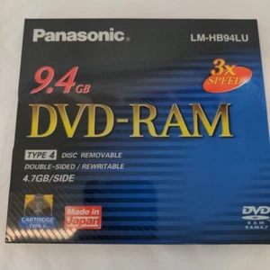 Panasonic 9,4 GB DVD-RAM registrabile disco vuoto LM-HB94LU 2 ~ 3 x 33 Mbps tipo 4 NUOVO - Foto 1 di 12
