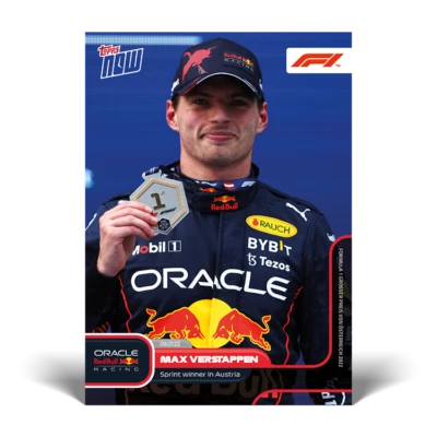 Max Verstappen Red Bull 2022 Topps Now Formula 1 F1 Card #39 Sprint Winner - Image 1 of 2