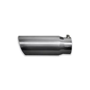 Rudy's 15" Polished SS Bolt On Exhaust Tip Rolled Angle Cut 5" Inlet 6" Outlet - Picture 1 of 1