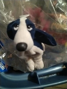 Applause Hush Puppies Blue & White Dog Stuffed Plush 6" T9 - Picture 1 of 3
