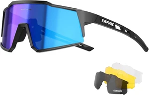 Polarizzati Occhiali Da Ciclismo Con 1 Lenti O 4 Lenti Intercambiabili TR90 Spor - Foto 1 di 12