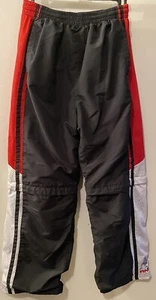 And1 Basketball Pants Zip Off Legs Boys Youth Size Large Red Black White - Picture 1 of 8