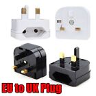 Plugs Plug Power Adapter Fused Adapter EU 2 Pin to UK 3 Pin Plug Adaptor