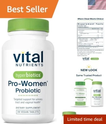 Probiótico diario para mujeres - Soporte vaginal y urinario, 30 tabletas no transgénicas Foto 1 de 4