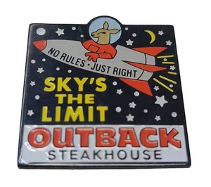 Outback Steakhouse Pin No Rules Just Right Sky's The Limit Rocket Server Flair - Picture 1 of 2