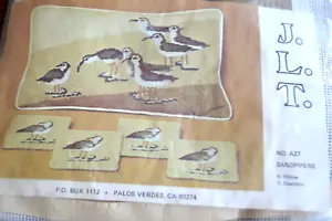 SANDPIPERS Nadelspitzenkissen & Untersetzer Kit von J.L.T. #A27 California HTF Vintage - Bild 1 von 5