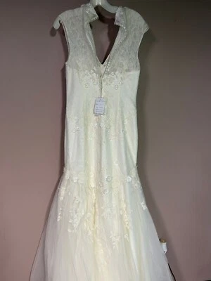 Brand New melissa sweet Ivory Size 8 wedding dress - Unaltered and Discontinued - Image 1 of 4