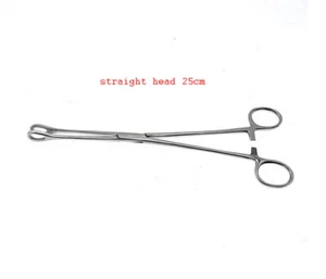 Schwamm Pinzette 25cm gerader Kopf medizinische Pinzette ovale Pinzette Clip Schröpfen Baumwolle - Bild 1 von 5