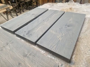 Rustic Pine Reclaimed Slate Grey Waxed Shelves 2ft x 9" x 1 1/2" DIY Shelves - Picture 1 of 7