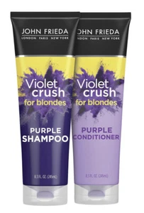 2er-Pack John Frieda Violet Crush Lila für Blondinen Shampoo + Conditioner 8,3 Unzen - Bild 1 von 5