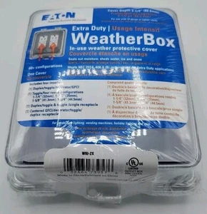EATON WIU-2X Extra Duty while-in-use weather protective cover 2-Gang NEW - Picture 1 of 2