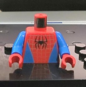 Lego Spider-Man Torso Light Blue Suit Silver Web 2002 Tobey Maguire