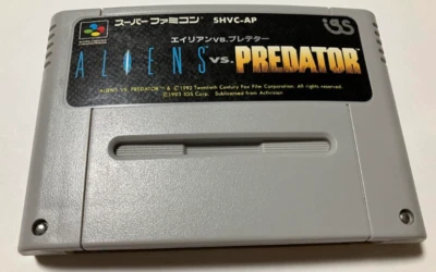 Alien vs Predator Super Famicom SNES Capcom Nintendo 1993 Japanese version - Image 1 of 4