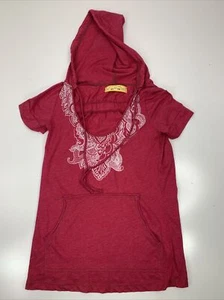 Free People Kurzarm Shirt Oberteil Bluse mit Kapuze Bohemian Damen Größe XS - Bild 1 von 7