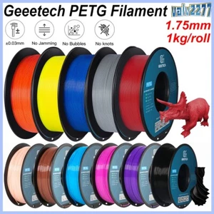Filament d'imprimante 3D rigide Geeetech 1 kg 1,75 mm PETG haute résistance filament Allemagne - Photo 1/28