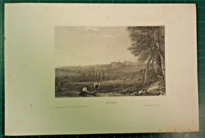 Gotha in Thüringen - originaler Stahlstich aus der Mitte des 19. Jhdt. - Bild 1 von 2