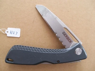 Gerber Sharkbelly Folding Pocket Knife - Gray - Serrated Blade - Image 1 of 4