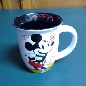 Disney Mickey & Minnie Mouse 16 oz Ceramic Coffee Mug - Picture 1 of 5