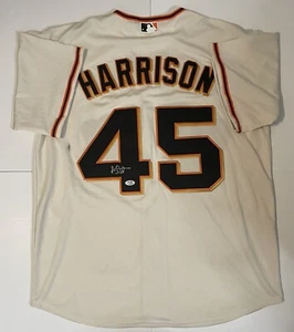 Kyle Harrison Signed Jersey PSA/DNA COA San Francisco Giants Autographed Stained - Picture 1 of 3