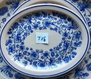 Vintage 1 NaroRim Mayer China Delmar 7x6blau Restaurant Salatschüssel mit blauem Rand - Bild 1 von 1