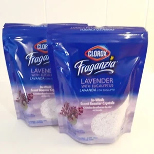 Clorox Fraganzia Lavender with Eucalyptus Lot of 2, 10oz Pkgs, In Wash Crystals - Picture 1 of 6