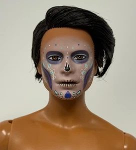 Barbie 2022 Dia De Muertos Model Muse Body Ken Nude Doll Calavera Face Paint NEW - Picture 1 of 14