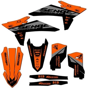2025 SX BINARY Orange Senge Graphics Kit Compatible with KTM - Picture 1 of 10