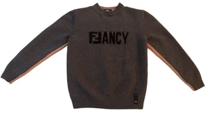FENDI | Fancy Fleece Wool Double Sided Sweater | Pink/ Gray | Women's (XS) - Picture 1 of 7