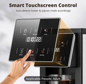 Grind & Brew Coffee Maker 4 In 1 Single Serve Coffee Machine5 Grind Level 6-14oz - Picture 1 of 11