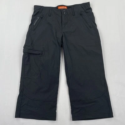 Merrell Selectwick Pants Women’s Sz 4 Black Capri Zip Cargo Pockets Hiking 28x19 - Image 1 of 4