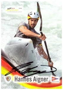 Hannes Aigner Kanusport (3.OS 2010) Autogrammkarte (11.25) - Bild 1 von 1