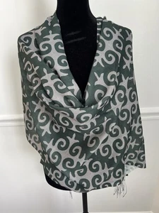 Bufanda de mujer hecha en kazajo longitud 70, ancho 27,5 pulgadas - Imagen 1 de 4