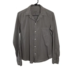 Frank & Eileen Barry Shirt Womens Small Gray 100% Cotton Long Sleeve Button Up - Picture 1 of 7