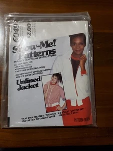 McCall's 6049 Show-Me Patterns Unlined Jacket Sizes 8-12 Cut Complete - Picture 1 of 2