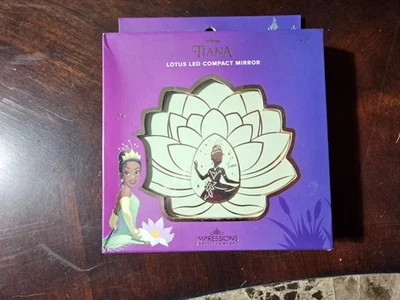 NEW Disney Princess Tiana Lotus LED Compact Mirror Impressions Vanity Company - Image 1 of 4