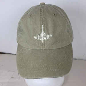 Adams Baseball Cap Mütze grün verstellbar Leder Rückenriemen gesticktes Logo - Bild 1 von 8