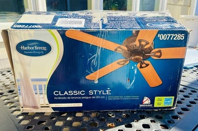 NEW Harbor Breeze Classic Style Antique Bronze Finish/Ceiling Fan/OEM Box/ - Image 1 of 4