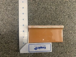 MCM Brown Ceramic Wall Edge 6" x 2 7/8" Tiles 20 Available - Picture 1 of 6