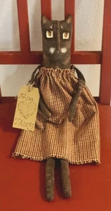 BLANK Doll Body, Primitive Unfinished Cloth Fabric Doll Making Supply Craft, Cat - Picture 1 of 4