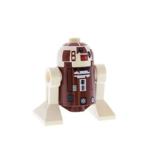 1X Lego Minifigure Star Wars Clone Wars Droid R7-D4 Brown White 8093 SW0119