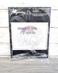 Imaginating Counted Cross Stitch Kit A Bridge To Heaven Enkelkinder 11x14 - Bild 1 von 4