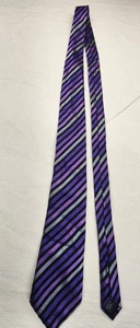 Sean John Silk Tie Purple Stripes - Picture 1 of 4
