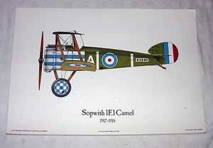 Sopwith 1F.1 Camel Print Larck Historical Graphics by Don Lindquist - Picture 1 of 1