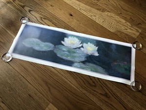 CLAUDE MONET NYMPHEAS DETAIL WATERLILLIES PANORAMIC POSTER VINTAGE RARE 100x35 - Picture 1 of 12