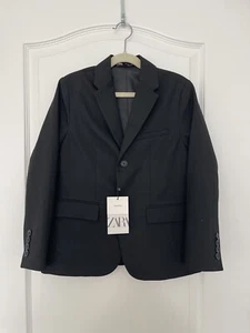 ZARA boys Tailoring Fit, Suit Jacket, size 9, Black, NWT - Picture 1 of 4
