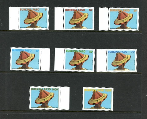 O044  Burkina Faso  2006    hats   SCARCE!   8v.  MNH Cover