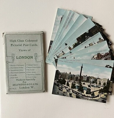 Set of 12 vintage postcards Views Of London, motifs & architecture Set No. 1 - Image 1 of 4