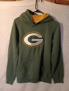 Green Bay Packers Hoodie Sweatshirt Youth XL Pullover Hooded NFL Team Apparel  - Picture 1 of 7