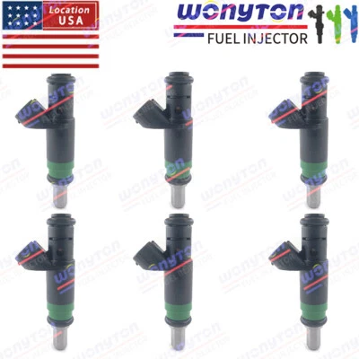 6Pcs Siemens Fuel Injectors For 2002-2006 Audi A4 & A6 3.0L V6 #06C133551 Foto 1 de 4